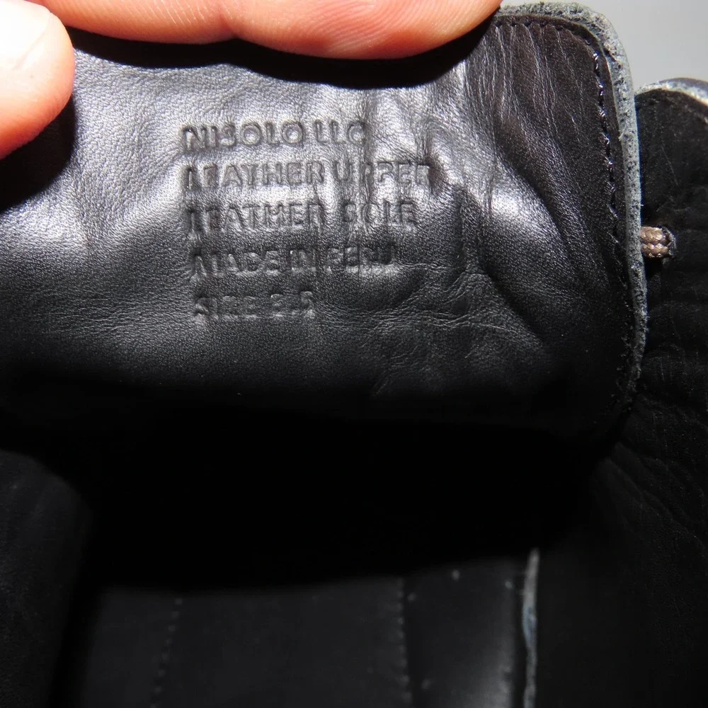 Nisolo Everyday Chukka Boot Black Leather Mens 8.5 Casual‎ Outdoors Made In Peru